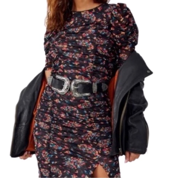 NWT $168 Free People Brielle Twilight Combo Midi Dress XS, S, M - Picture 8 of 17